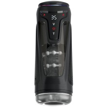 Автоматический мастурбатор с поступательными движениями «Moto-Bator Pro» с подогревом, с вибрацией, черный, PipeDream RD55623PD, длина 26.5 см.
