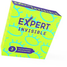 Презервативы тонкие «Expert Invisible» 3 шт, латекс, 9335ex