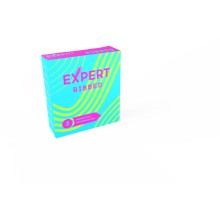Презервативы ребристые «Expert Ribbed» 3 шт, латекс, 9250ex