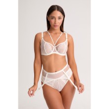 Пояс для чулок из линейки Meringue Cream, XXL, экрю, Bella Misteria, BM_60-PS-132-ECR-PS, из материала полиамид