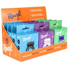 Бокс из 12 эрекционных колец «Axle-pin», Lola Games 0122-00lola, длина 7 см.