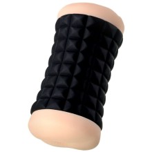 Мастурбатор двусторонний «Janice» от компании JOS, цвет черный, 784001, из материала TPR, длина 14.5 см.