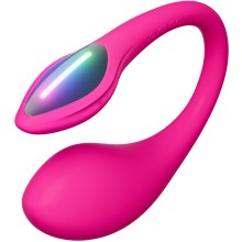 Розовое виброяйцо «Lush Mini» с дистанционным управлением, силикон, Lovense LE-61, длина 23.5 см.