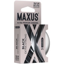 Утолщенные презервативы Maxus «Extra Strong» с железным кейсом, 3 шт, MAXUS Extra Strong №3, длина 18 см.