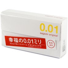Презервативы полиуретановые Sagami Original 001, упаковка 5шт., длина 17 см.