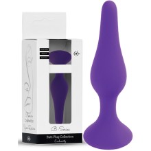 фиолетовая анальная пробка на присоске, Boys of Toys 64-00090, длина 12 см.