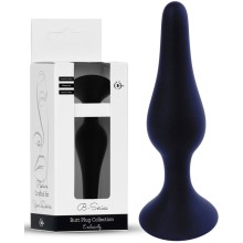 Анальная втулка с коническим наконечником, цвет черный, BOYS OF TOYS 64-00094, длина 12.5 см.