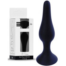 Анальный плаг с коническим наконечником, цвет черный, BOYS OF TOYS 64-00095, длина 15.5 см.