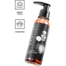 Съедобное массажное масло «Caramel Club Praline» согревающим эффектом, 100 мл, Erotist 541457, 100 мл.