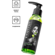 Массажное масло «Caramel Club Duches» с разогревающим эффектом, 100 мл, Erotist 541455, цвет зеленый, 100 мл.