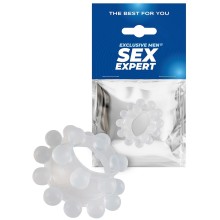 Эрекционное кольцо, внутренний диаметр 2 см, Sex Expert sem-55306, цвет прозрачный, диаметр 2 см.