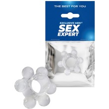 Прозрачное эрекционное кольцо, внутренний диаметр 1.2 мм, Sex Expert sem-55312, цвет прозрачный, диаметр 1.2 см.