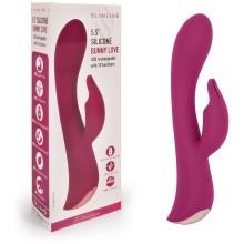 Вибромассажер «Bunny Love» с разнообразными режимами вибрации, цвет светло-розовый, Erokay ek-8602 bbpk, длина 19.1 см.