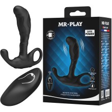 Вибромассажёр простаты с пультом Remote Control Prostate Massager, Mr.Play BI-040198W, длина 11.5 см.