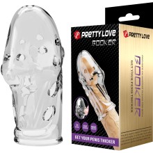 Насадка на пенис прозрачная «Pretty Love Booker», Baile BI-026289M, длина 8 см.