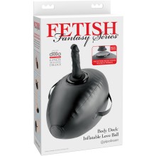 Надувной мяч с дилдо «Body Dock Inflatable Love Ball», PipeDream 447223PD, длина 41.9 см.