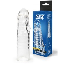 Насадка на пенис Sex Expert Penbuilding для увеличения, длина 15 см, диаметр 3.5 см, SEM-55317, длина 15 см.