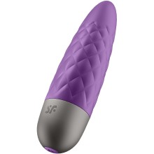 Мини-вибратор «Ultra Power Bullet 5» для путешествий, цвет фиолетовый, Satisfyer 4007786, длина 9.5 см.