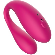 Вибромассажер для пар «TWEEN» с управлением через приложение, розовый, Amovibe AM002P, длина 8 см.