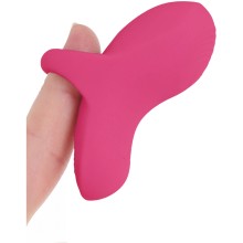 Вибронасадка на палец «Sensa», розовый, Fuzu RRPFZ-714R-19P, длина 7 см.