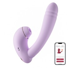 Вибратор с возвратно-поступательными движениями и нагревом BeYourLover Minaka, CL279B, длина 18.3 см.