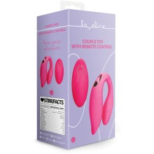 Парный вибромассажер Couple Toy with Remote Control с пультом управления, цвет розовый, Shots LOVE035PNK, бренд Shots Media, длина 8 см.