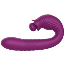 Универсальный вибратор «FloraVibe Campanula» фиолетового цвета, Selove SE203-purple, длина 18.2 см.