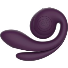 Инновационный вибратор «GIZI Pro» с тройной стимуляцией, фиолетовый, SVibe SVSNLGP-GR, длина 12 см.