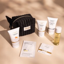 Набор «La Trousse Enchante» в черной косметичке, 7 предметов, YESforLOV YFL01D95, 132 мл.