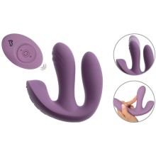 Тройной вибратор «MIREVA» с пультом, цвет сиреневый, Orion 5406722ON, длина 12.2 см.