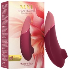 Бесконтактный клиторальный стимулятор «Womanizer Next», бордовый, WZNE1SGZ, длина 17 см.
