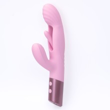 Вибратор-кролик «Fluttery» с постукиванием, розовый, Selove SE204-pink, длина 23.8 см.