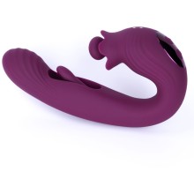 Необычный вибратор-кролик «BellFlower», фиолетовый, Selove SE202-purple, длина 18.2 см.