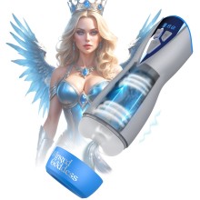 Интерактивный мастурбатор Shots Masturs «Winged Goddess Eloa», функции: вакуум, вибрация, MAS005GRY, длина 24.5 см.