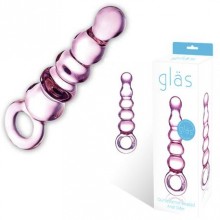 Анальный розовый жезл из стекла «Quintessence Anal Slider», GLAS-69, из материала стекло, длина 18 см.