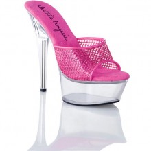 Electric Shoes «Raspberry» сабо розовые с рисунком сеточкой из блесток, размер 39, из материала ПВХ, цвет Розовый, 39 размер