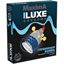 Презервативы латексные с усиками «Deep Bomb», Luxe LuxeGlb-24, цвет Мульти, длина 18 см.