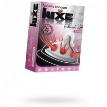 Латексные презервативы Exclusive «Shock Therapy» с усиками от компании Luxe, упаковка 24 шт, LuxeShokT-24, длина 18 см.