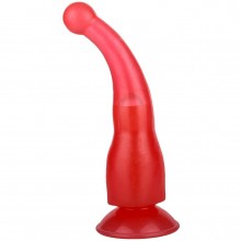 Массажер-стимулятор «Точка джага-джага» с присоской, цвет красный, длина 19.5 см, длина 19.5 см.