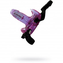 Клиторальный стимулятор «Remote Control Strap-On Beaver», цвет фиолетовый, Dream Toys 50309, из материала ПВХ, длина 7 см., со скидкой