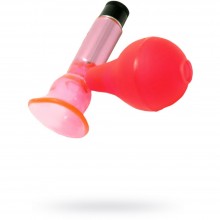 Стимулятор сосков с вибрацией «Mini Nipple Pump», Gopaldas 2K779, из материала ПВХ, цвет Красный, длина 9 см.