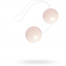 Вагинальные шарики «Vibratone», диаметр 3.5 см, цвет белый, Gopaldas 7224, диаметр 3.5 см.