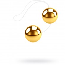 Вагинальные шарики «Vibratone» от компании Gopaldas, цвет золотой, 50482, диаметр 3.5 см.