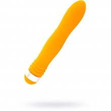 Водонепроницаемый женский вибратор из пластика, длина 18 см, цвет желтый, «Sexus Funny Five» 931007, из материала Пластик АБС, длина 18 см., со скидкой