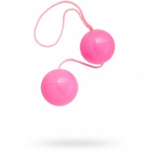 Классические вагинальные шарики «BI-BALLS», цвет розовый, ToyFa 885006-3, из материала Пластик АБС, длина 20.5 см., со скидкой