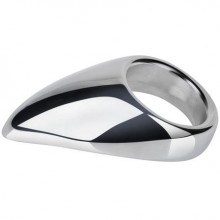 Кольцо с металлическим языком Teadrop, диаметр 5 см, размер М, бренд EroticFantasy, диаметр 5 см.