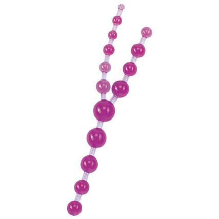 Gopaldas «Triple Anal Pleasures» фиолетовые тройные анальные шарики «Тройное удовольствие», длина 30 см, Gopaldas 2K697, из материала Силикон, длина 31 см.