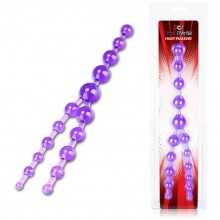 Фиолетовые анальные бусы Crazy Pleasure Ef-t014, бренд EroticFantasy, из материала TPR, длина 16.5 см.