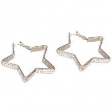 Ann Devine «Diamond Star» серьги-звездочки с кристаллами, диаметр 6 см.