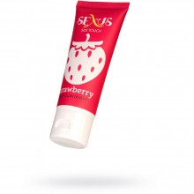 Увлажняющая гель-смазка на водной основе с ароматом клубники «Silk Touch Strawberry» от Sexus, объем 50 мл, 817002, бренд Sexus Lubricant, 50 мл.
